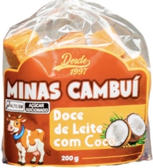 MINAS CAMBUI DOCE DE LEITE COM COCO 200G